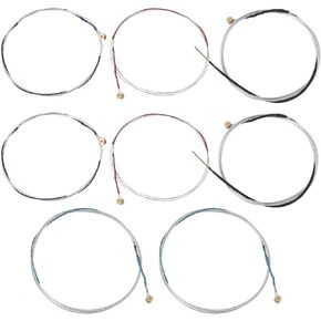 eMagTech 2 Sets Violin Strings Full Set (E-A-D-G) Violin Strings with Nickel-plated Ball Ends for 4/4, 3/4, 1/2, 1/4 Violins, Steel Core Alloy