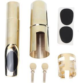 Tenor Saxophone Mouthpiece, Metal Sax Mouthpiece Sax Accessory Smooth Fine Workmanship Lightweight for Home Use(5 breaths),Playing Accessories