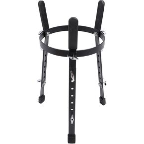 Barrel Conga Drum Stand Black Iron African Drum Holder Height Adjustable Conga Support for Performance and Travel