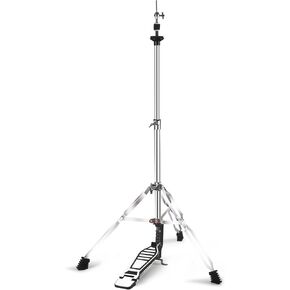 Hi Hat Stand, Foldable Portable Hi Hat Stand for Professional Drummers, Double Braced 3-Leg Heavy Duty Pedal with Adjustable Height, Sturdy Construction, Smooth Action Hi-Hat Cymbal Stand
