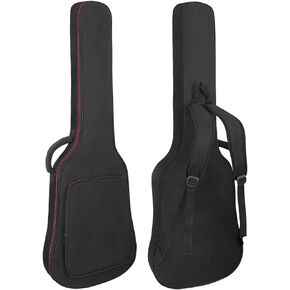 MUZNOTE Electric Guitar Bag, Electric Guitar Case Padded Electric Guitar Gig Bag 13mm Padding Soft Guitar Case with Neck Strap, Back Hanger Loop, Blue