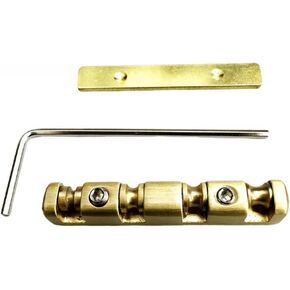 KAYNES 4 String Bass Roller Guitar Nut, Height Adjustable Brass Roller Nut Split Regulation Replacement Parts for Electric Bass 38 * 6MM
