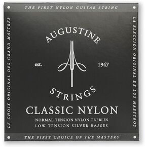 Augustine Classic Black Set, Low Tension Classical Guitar Strings - 1 Set