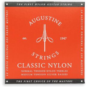 Augustine Classic Red Nylon Guitar Strings - Medium Tension - 1 Set