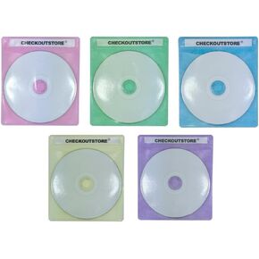 CheckOutStore (200) Premium CD Double-Sided Storage Plastic Sleeve (Green) in Kuwait