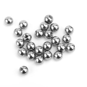 24pcs M4 Thread Cap Nuts Knob, Thread Caps for Light Fixture Decorative Lamp Screw Caps Carbon Steel Nut Covers Caps for Furniture Lighting (Chrome Color)