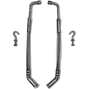 Ice Scratcher snowmobile - Stainless steel with pressed and welded carbide tips universal on all forward and reverse snowmobiles with rail saver mounts included!