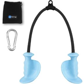 Tricep Rope with Ergonomic Handles, 36 Inch Tricep Pull Down Rope for Cable Machine, Pulley System, Triceps Rope Cable Attachment for Gym, Home