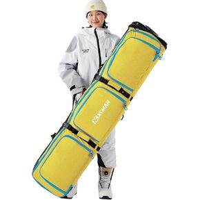XCMAN Padded Snowboard Bag Expandable Snowboard Bag for Air Travel Adjustable Ski Bag Length 63-75In