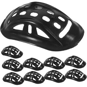 DOITOOL 10pcs Helmet Headband Black Hard Hat Exercise Accessories Rugby Helmet Chin Strap Pads Helmet Accessories Chin Protector Cups Helmet Safety Chin Cup Helmet Chin Cup Chin Cushion