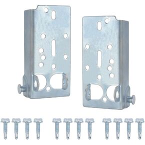 Garage Door Bottom Lifting Brackets for 7/16in Stem Roller Left and Right with Bolts - 1Pair