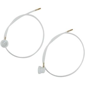 2 Pcs White 2XAerosol Nozzle w/ 19.69in. 360 Degrees Extension Hose for Male Stem Spray Cans Fluid Auto Car Nozzle Film 4.5mm Extension H3C9 Body Repair Tools