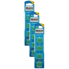 REACH Ultraclean Access Flosser Refill Heads, Mint, Plaque Remover for Teeth, Shred Resistant, for Hard to Reach Areas, Oral Care, PFAS Free, for Adults & Kids, 1 Pack, 28 Count