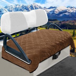 YOKYHOM Golf Cart Seat Covers for Cool or Cold Weather, Golf Cart Seat Towel Blanket, Short Plush Surface, Keep Warm, Suits EZGO, Yamaha, Club Car and Other 2-Seat Golf Carts, 51"x 30.5"