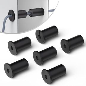 6 PCS Starlink Wall Grommets 3/4 Inch Rubber Wall Bushing Grommet for Starlink Dishy Ethernet Cable 19mm Diameter Hole Waterproof Starlink Cable Routing Kit for Organizing Protecting Cord Black 6 Pack