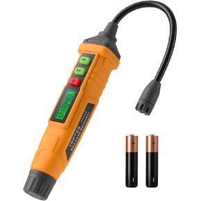 PT210S Gas Leak Detector, Natural Gas Detector with 4-inch Probe, Propane Leak Detector Locating Combustible Gases Like Natural Gas, Methane for Home, Measures%LEL (Incl. Batteries) - Orange
