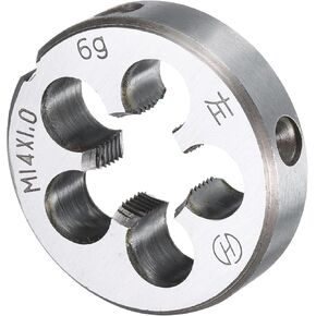 uxcell Round Threading Die M14 x 1.0 Metric Thread Left Hand Screw Cutting Fixed Dies, Alloy Tool Steel Tapping Repair Tool