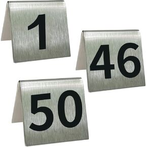 Table Number 1-50 Stainless Steel for Restaurants