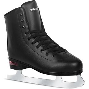 Figure Ice Skates for Women and Men - Air Cushion Deluxe Hockey Ice Skate Premium Leather Skates Indoor Outdoor Rink for Teens Beginner