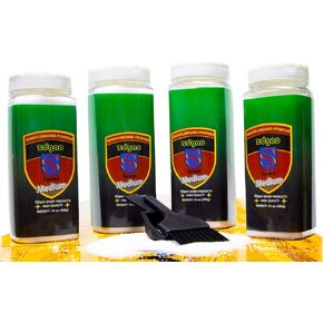 Shuffleboard Wax - Shuffleboard Sand 4 Pack with Mini Brush and Dustpan Set (4 x 14oz)