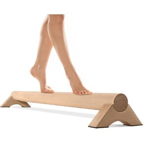 TOBWOLF Beech Wood Balance Beam for Home, 40 Inch Gymnastics Balance Beams for Adult Balance Practice, Wood Gymnastics Beam Foot Strength for Youth Feet Arch Relief & Physical Therapy