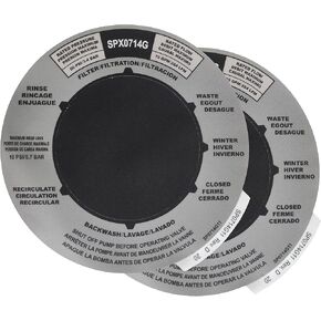 Pool Sand Filter Label Sticker Replacement for Hayward MultiPort Valves and Sand Systems, Hayward S244T, SP0714T Valve Cover 2 Pack