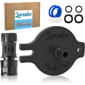 Salt Remove Flush kit,Boat Winterizing Kit,for Perko Sea Strainer Flush Cap，Quick Connect Flush Cap for perko 493(Medium Cap 3.5" Diameter fit for 1" and 1.25" hose size Strainer)