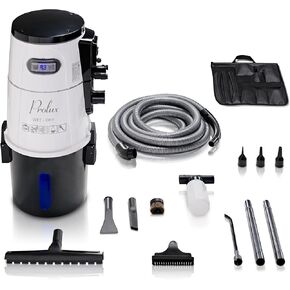 Prolux Professional Shop White Wall Mounted Garage Vac, Wet Dry Pick Up