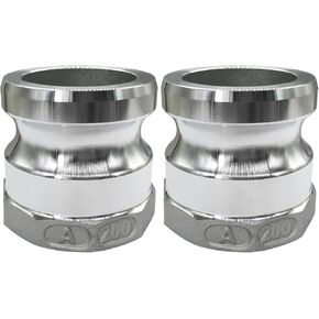 Beduan Aluminum Cam Lock Fittings (Part A) Cam and Groove Hose Fitting, 3" Plug x 3" NPT Female Threaded Adapter