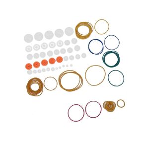 84pcs Belt Pulley Rubber Band Set, 2mm Shaft Diameter, for DIY Model