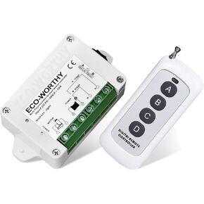 ECO-WORTHY Linear Actuator Motor Controller, Remote Positive Inversion Control Kit for Linear Actuator, Forward Reverse Remote Control System 12V DC