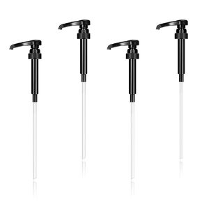 375ml Syrup Pump - 12.7 oz Syrup Pump for Precise Dispensing - Fits 375ml and 12.7oz Bottles for Coffee, Syrups, and Flavoring - 4 Pack
