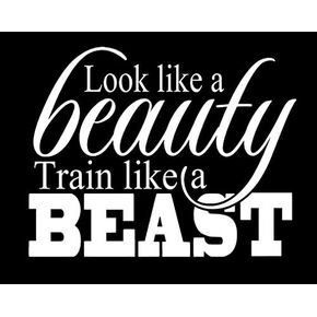 ملصق فينيل يشبه قطار الجمال مثل الوحش|كمبيوتر محمول لسيارات وشاحنات وVans Walls| أبيض | 5.5 × 4 بوصة | LLI393 in Kuwait