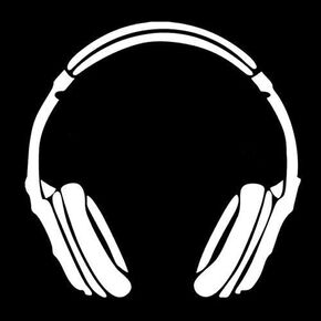 DJ Headphones Makarios LLC |Cars Trucks Vans Walls Laptop MKR| White |5.5 x 5.5|MKR409