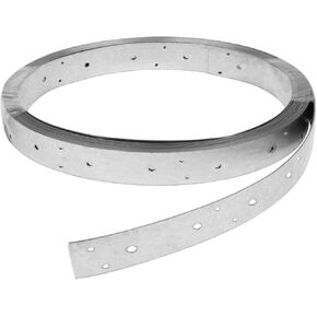 GBGS 32ft Galvanized Perforated Strap Tie Brace,1-3/8" Width Steel Coil Strapping,20 Gauge