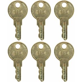 6PCS E114 Paper Towel Dispenser Keys for E-114 Toilet Paper Dispenser Toilet Tissue Dispensers & Soap Key Bob Replacement