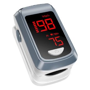 Pulse Oximeter Fingertip- Mini Oximeter Oxygen Saturation Monitor for SpO2/Heart Rate/PI, with Auto Graph Display,FSA/HSA Eligible