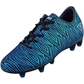 Vizari Teramo Firm Ground Football Shoes for Kids | Youth-Specific Soccer Cleats with Durable TPU Sole for Traction | Adjustable Fit for Boys and Girls with Padded Heel for Comfort and Performance