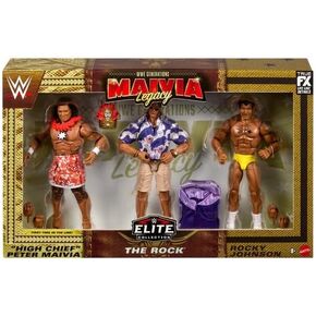 Mattel WWE Generation Maivia Legacy Elite Collection The Rock 3 Figure Pack