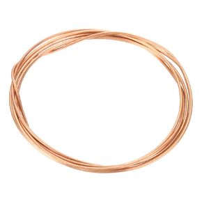MECCANIXITY 1 Rolls 12 Gauge Soft Copper Wire 6 Feet, 99.9% Solid Pure Bare Copper Wire for Electroculture Gardening, Jewelry Making, Beading DIY Craft