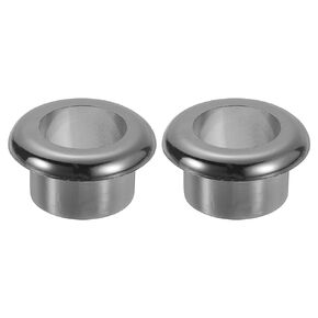 uxcell 2 Pcs 1.18 inch (30mm) Nylon Desk Grommets, Plastic Cable Hole Cover, Wire Cord Cable Organizer for Computer Desk Cabinet, Silver