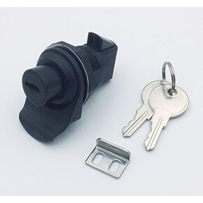 Push Button Latch with Locking for Marine Boat Tool Box, Glovebox, Radio Box, Electronic Box (with Locking, 1 Pack)