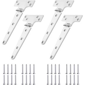CHANGE MOORE Marine Grade Boat Hatch Hinge, 316 Stainless Steel T Hinges Heavy Duty Casting Cabinet Hardware Door Hinge with Screws