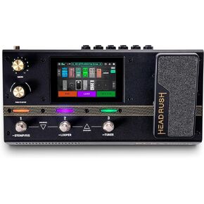 HeadRush Flex Prime - Guitar and Bass Multi Effects Pedal and Amp Modeling Processor with Touchscreen, Looper, Wi-Fi, Bluetooth, IR Loader, USB, Lessons