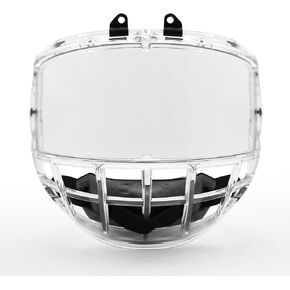 GY Hockey Full Shield Visor Junior Hockey Visor Ice Hockey Helmet Full Face Protection Visor (Clear)