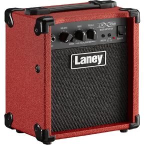 Laney LX10B-RED Bass Guitar Combo 10W 5 Inch Woofer, Red
