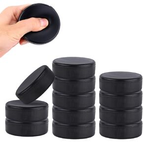 12pcs Foam Ice Hockey Pucks, Diameter 3" /Thickness 1" Lightweight Mini Soft Knee Hockey Pucks Non-Rubber Hockey Accessories Supplies for Kids Practice and Classic Training Indoor