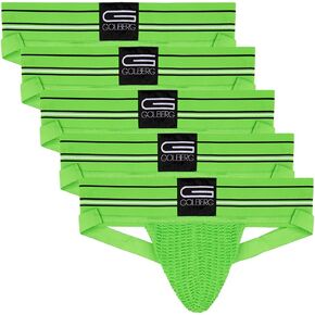 Golberg – Men 3" Wide Band Classic Athletic Supporter – Performance Jockstrap Elastic Waistband - Solid Color - Stretch Mesh