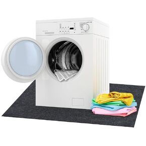 Under Washing Machine Mat 60 x 36 Inches Absorbent Waterproof Floor Mat for Fridge Refrigerator Floor Protector Freezer Mat for Washer Dryer Washing Machine Home Appliance, Noise Reducing