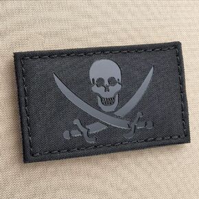 Jolly Roger IR Blackout 2x3.5 Calico Jack Morale Tactical Patch